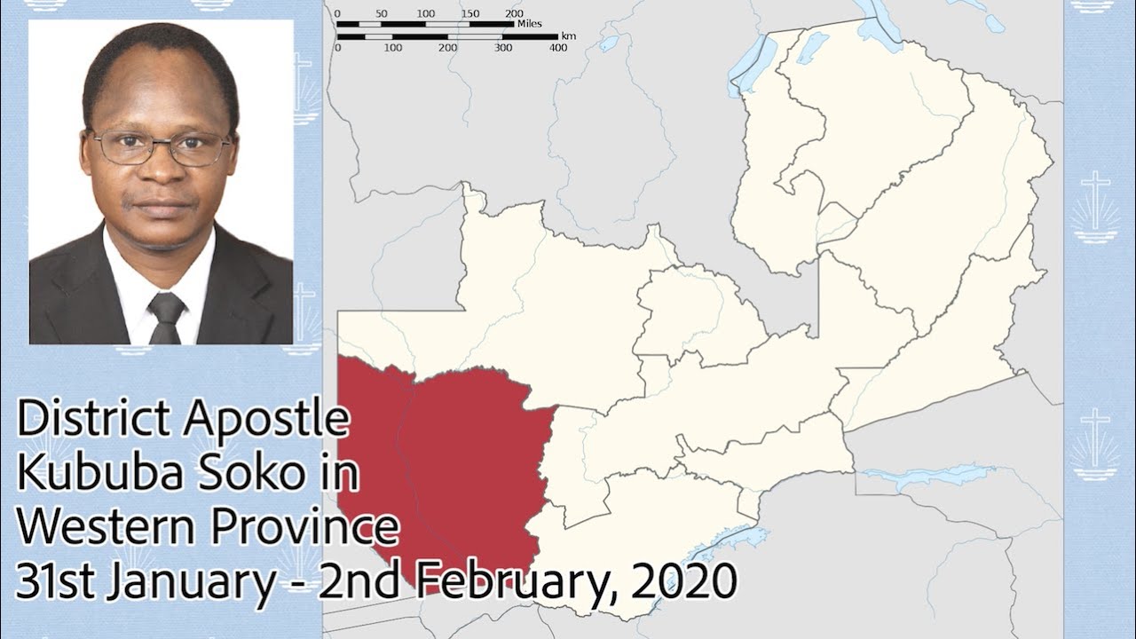 THROWBACK THURSDAY - District Apostle Kububa Soko in Western Province - 31st January, 2020 (News)