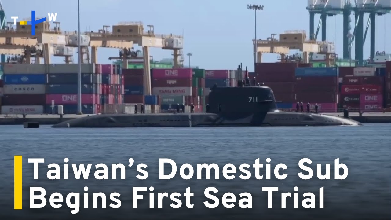 Domestically Built Haikun Submarine Undergoes First Sea Trial｜TaiwanPlus News