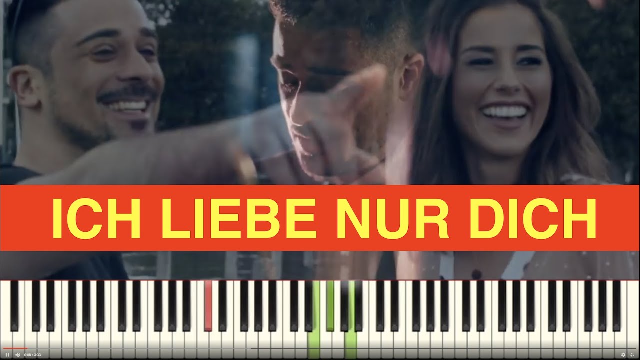Sarah & P. Basile Ich liebe nur dich Piano Tutorial Instrumental Cover