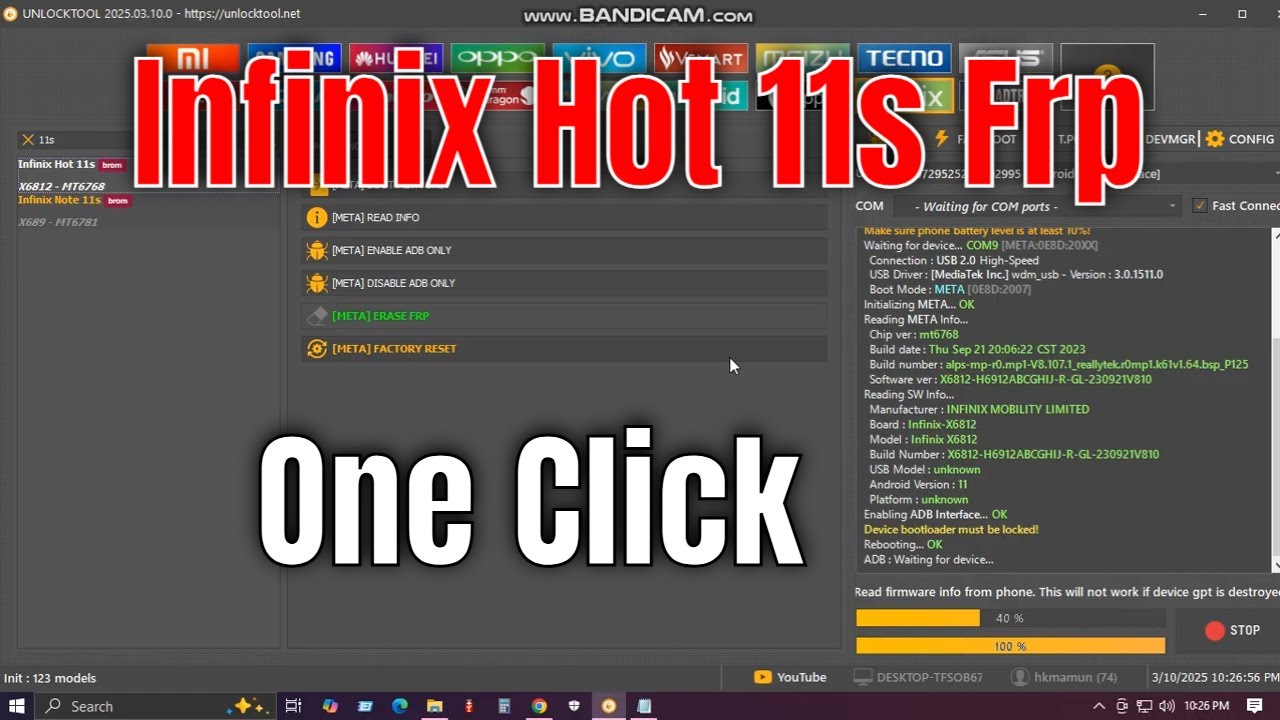infinix hot 11s frp unlock tool 2025 (hkmamun996)