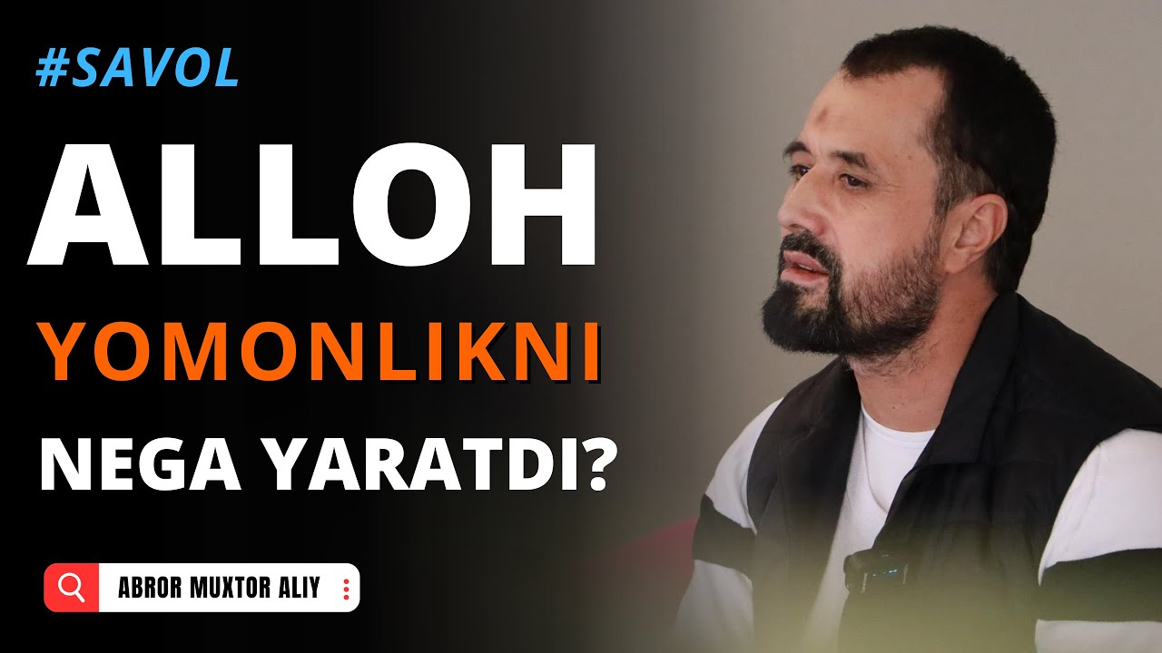 #ADOLAT • Yaxshilik va yomonlik © Abror Muxtor Aliy @abrormuxtoraliy.official