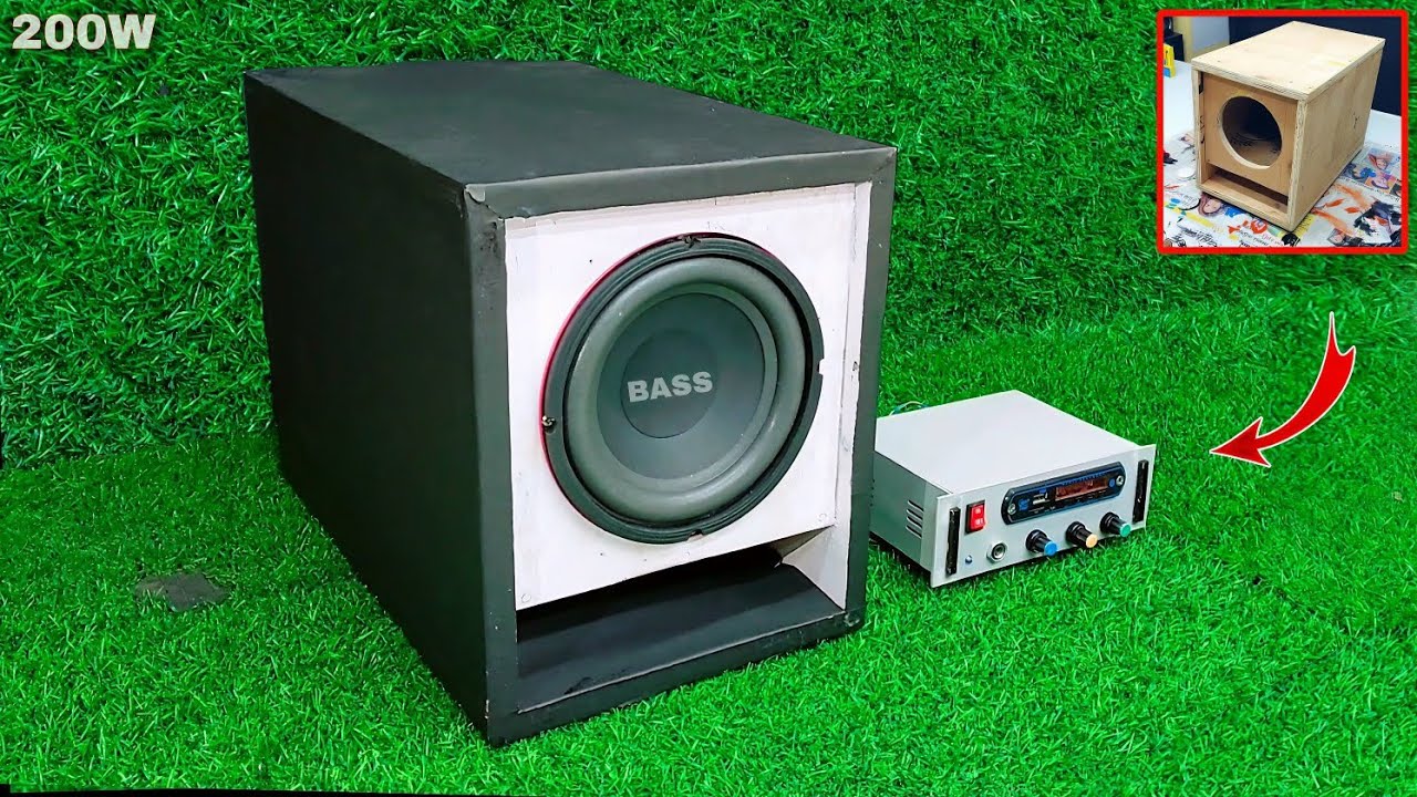 How To Make 200Watt BASS BOX || Subwoofer box