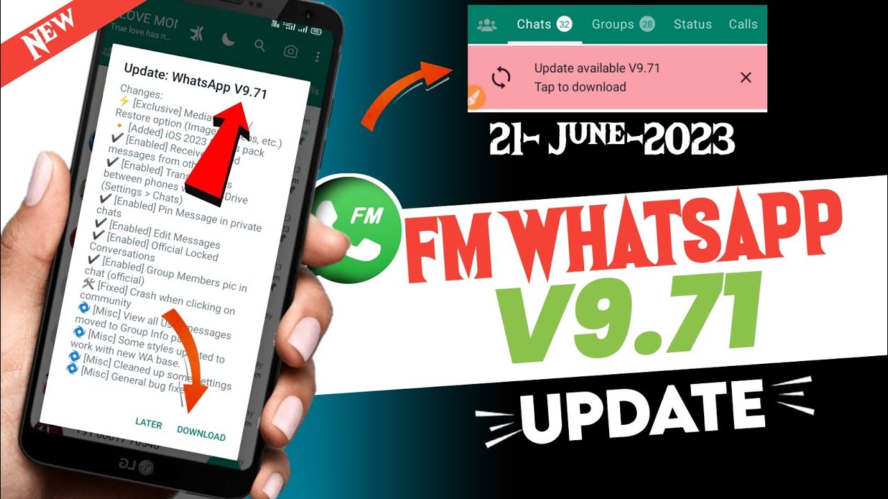 Fm Whatsapp New Update V9.71 | Fm Whatsapp Update Kaise Kare V9.71 | How To Update Fm WhatsApp V9.71