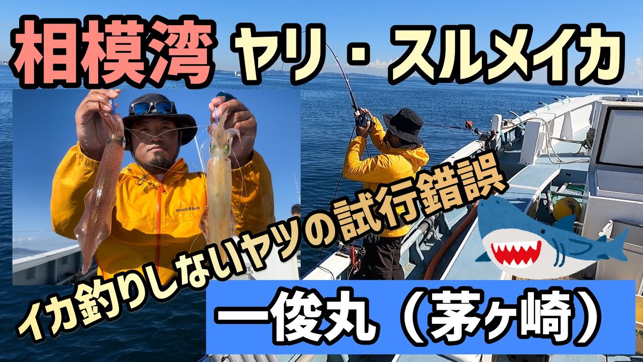【相模湾ヤリイカ】 茅ヶ崎沖 イカ釣りをしない奴が試行錯誤する サメを交わす 一俊丸 #71