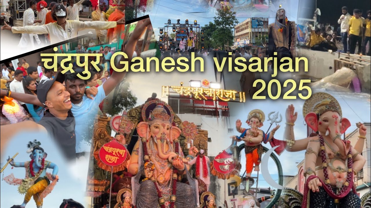 Ganpati visarjan 2025 / #2025 #visarjan #ganeshvisarjan #chandrapur #Chandrapurganpativisarjan 