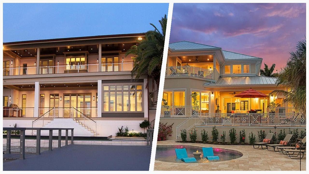 75 Tropical Beige Exterior Home Design Ideas You'll Love ➤