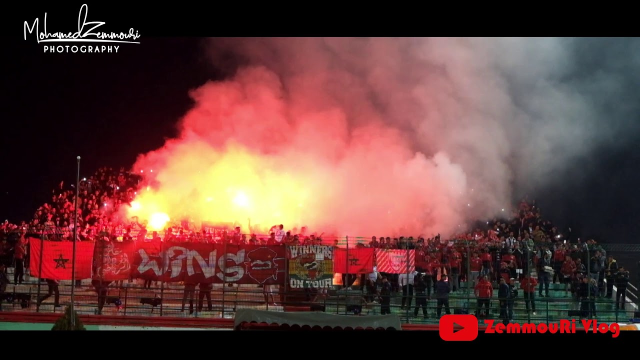 كراكاج جماهير الوداد البيضاوي ضد اتحاد العاصمة - بملعب تشاكر بالبليدة