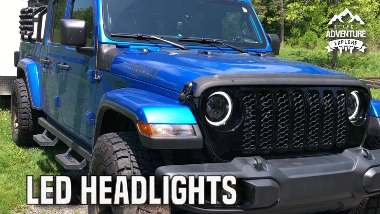How to Replace Halogen with LED Headlights | Jeep Gladiator Ecodiesel