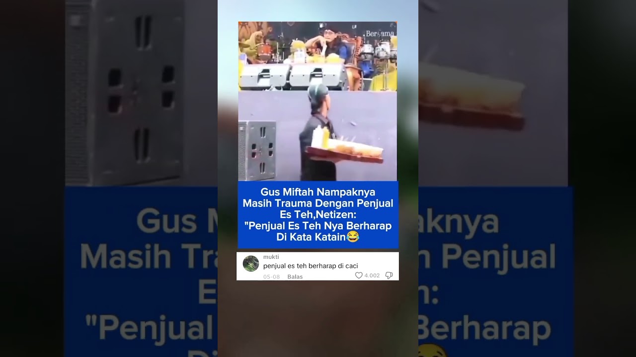 Gus Miftah traum4 dengan penjual es teh,,!!