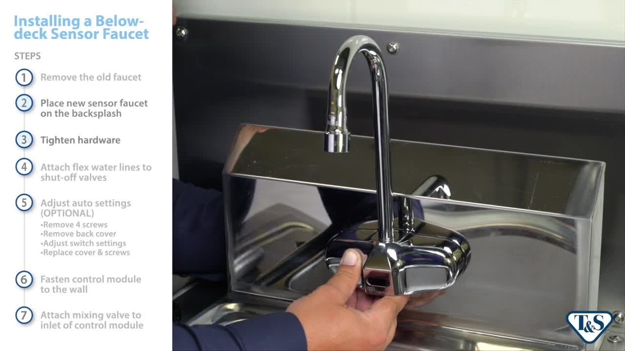 Below-Deck Sensor Faucets: Installation And Adjustment