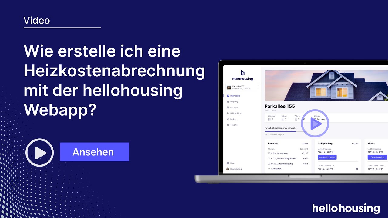 Wie erstelle ich eine Heizkostenabrechnung - hellohousing Webinar