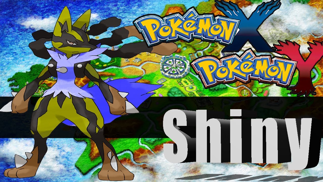 Pokemon X & Y - Shiny Lucario & Mega Shiny Lucario