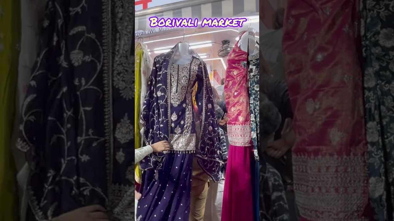 Borivali Market #mumbai #borivali #ethnicwear #5xl #festiveseason #yt #youtube #saba #kurtaset