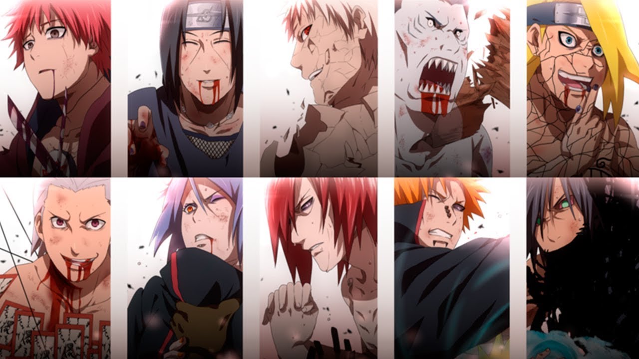 NARUTO: A MORTE DE TODOS OS MEMBROS DA AKATSUKI | Player Solo