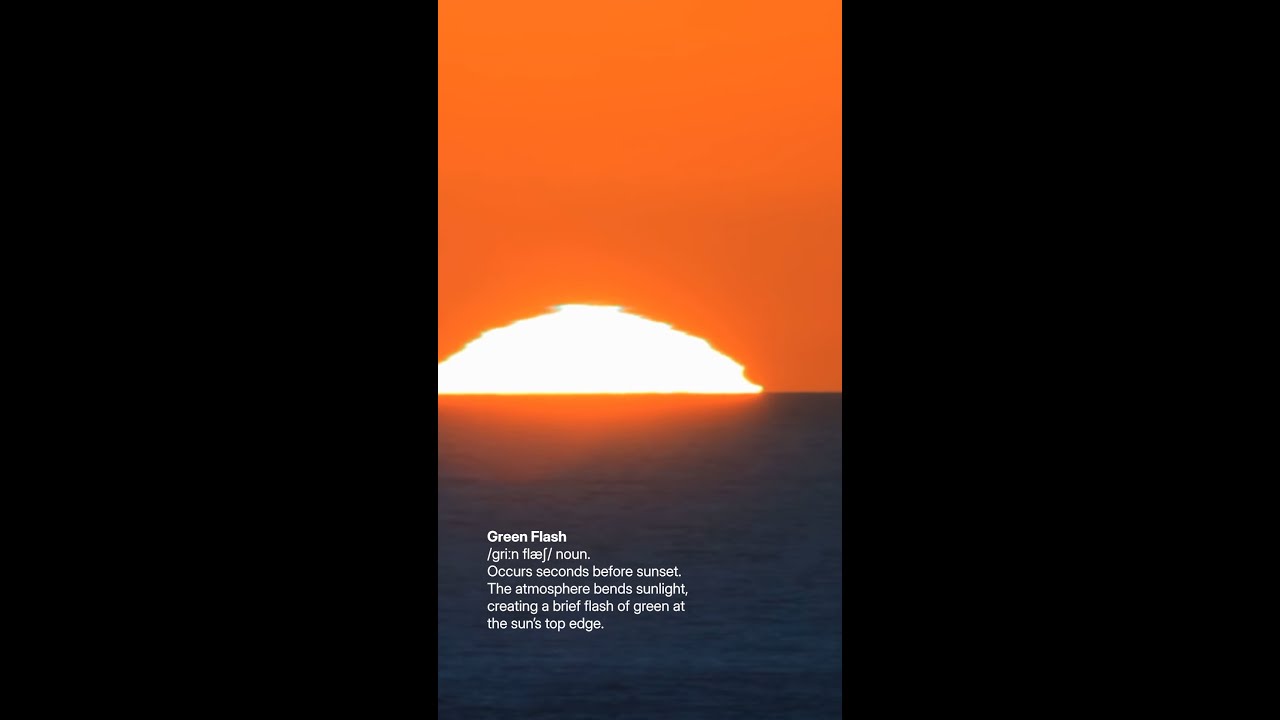 Weather Words: Green Flash