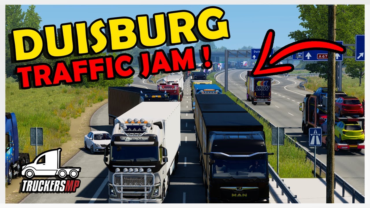 ПРОБКА НА ВЫЕЗДЕ ИЗ ДУЙСБУРГА | TRUCKERSMP