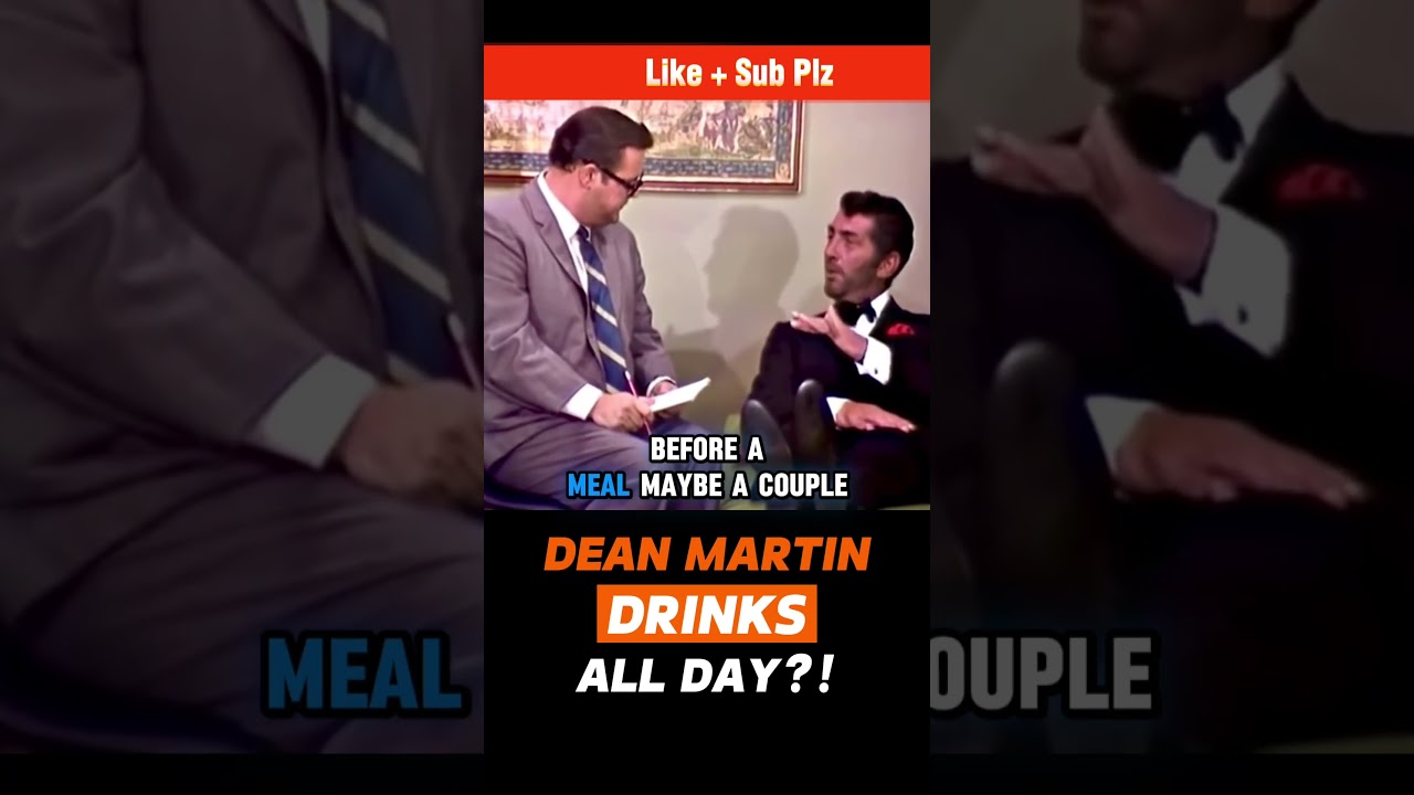 Dean Martin Admits His Daily Routine to Dom DeLuise 😂 #RatPack #TVGold