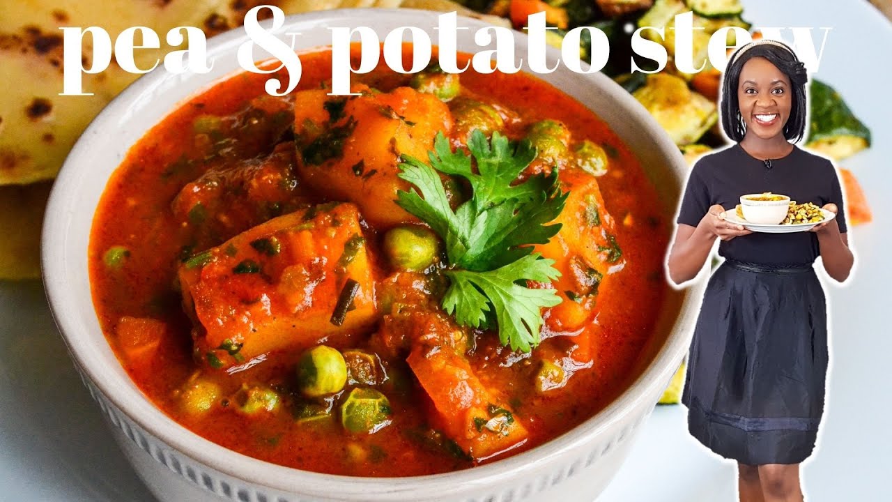 CUMIN CURRY PEA & POTATO STEW | KALUHI'S KITCHEN