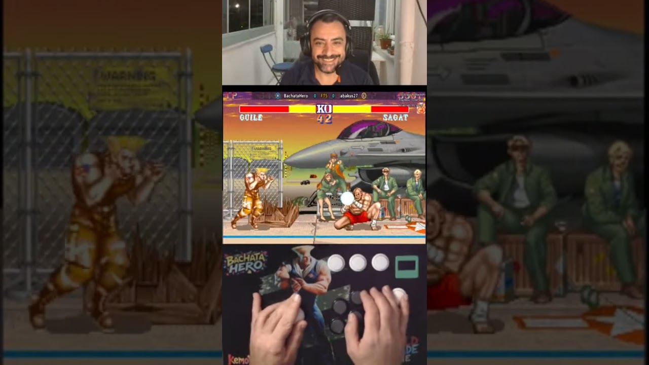 Гайл против Сагата - Драма в последнюю секунду 🔥 #streetfighter #retrogaming #arcade #sf2ce #shor...
