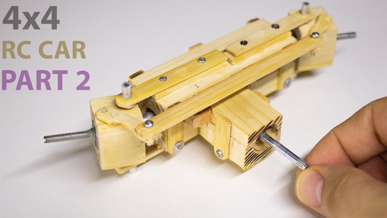 RC SUV 4X4 CAR From Wood --  PART 2