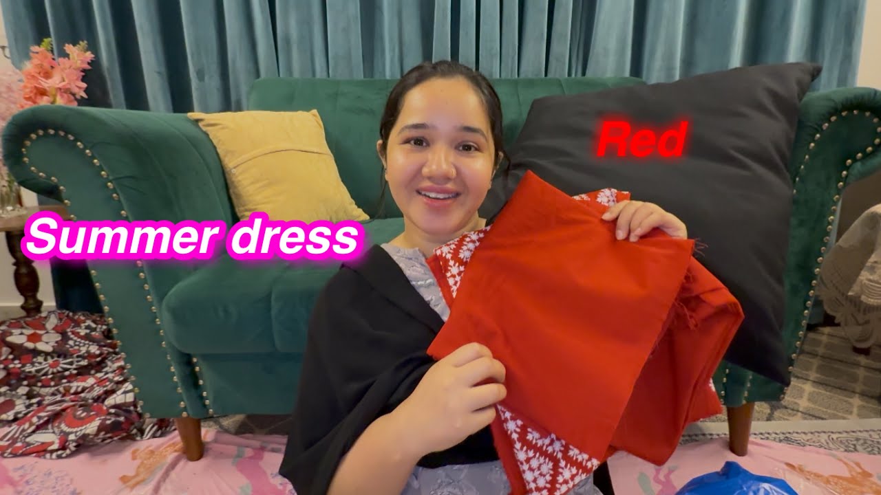 Husband ki pasand ka red dress | Summer dress shopping | Sitara yaseen vlog