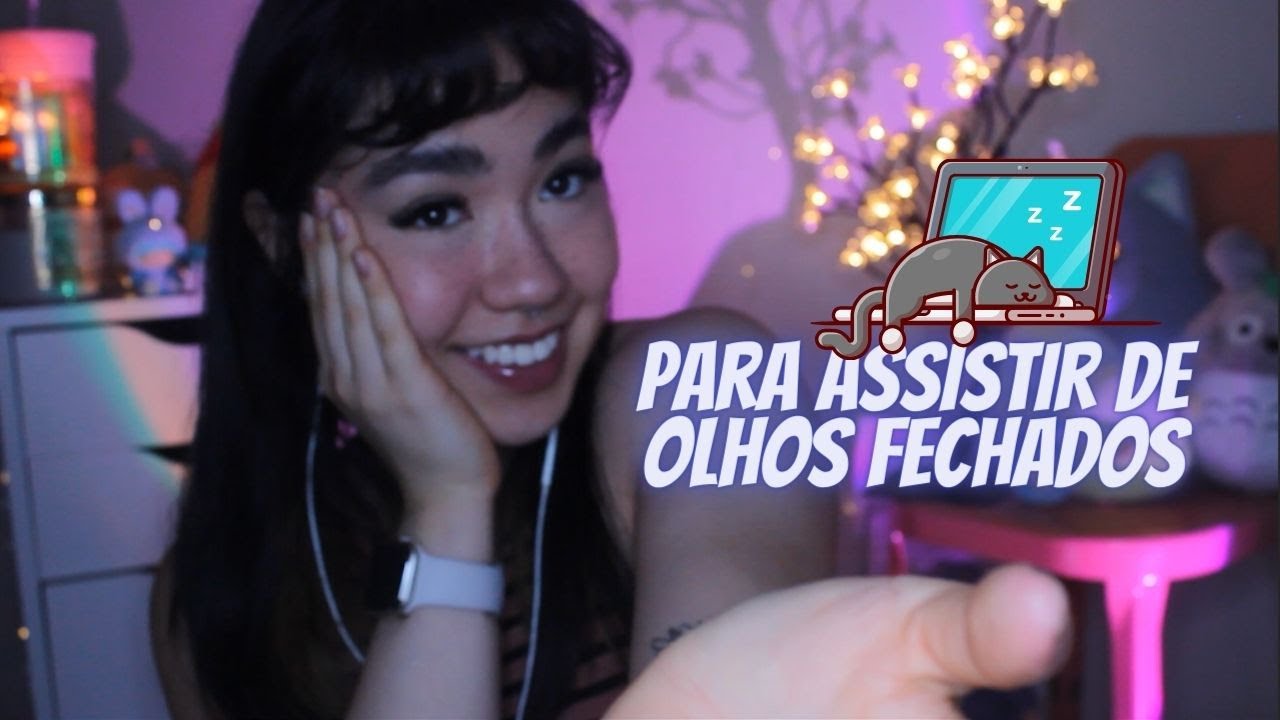 FECHE OS OLHOS e durma com esse ASMR 😴 DESCREVENDO OBJETOS (TAPPING, MOUTH SOUNDS, CAFUNÉ E MAIS)