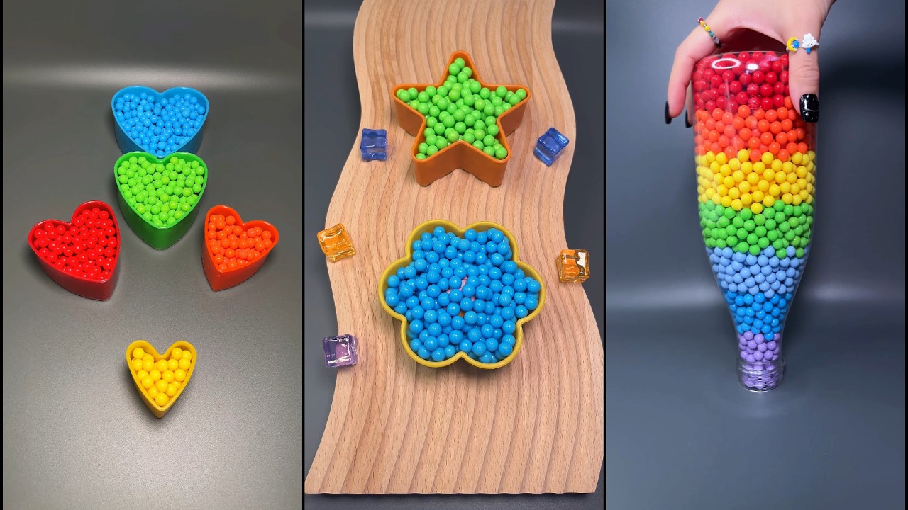 Satisfying Beautiful Beads, Colorful Balls, Haba Slope, Xylophone,  Falling Beads Reverse Video ◀️