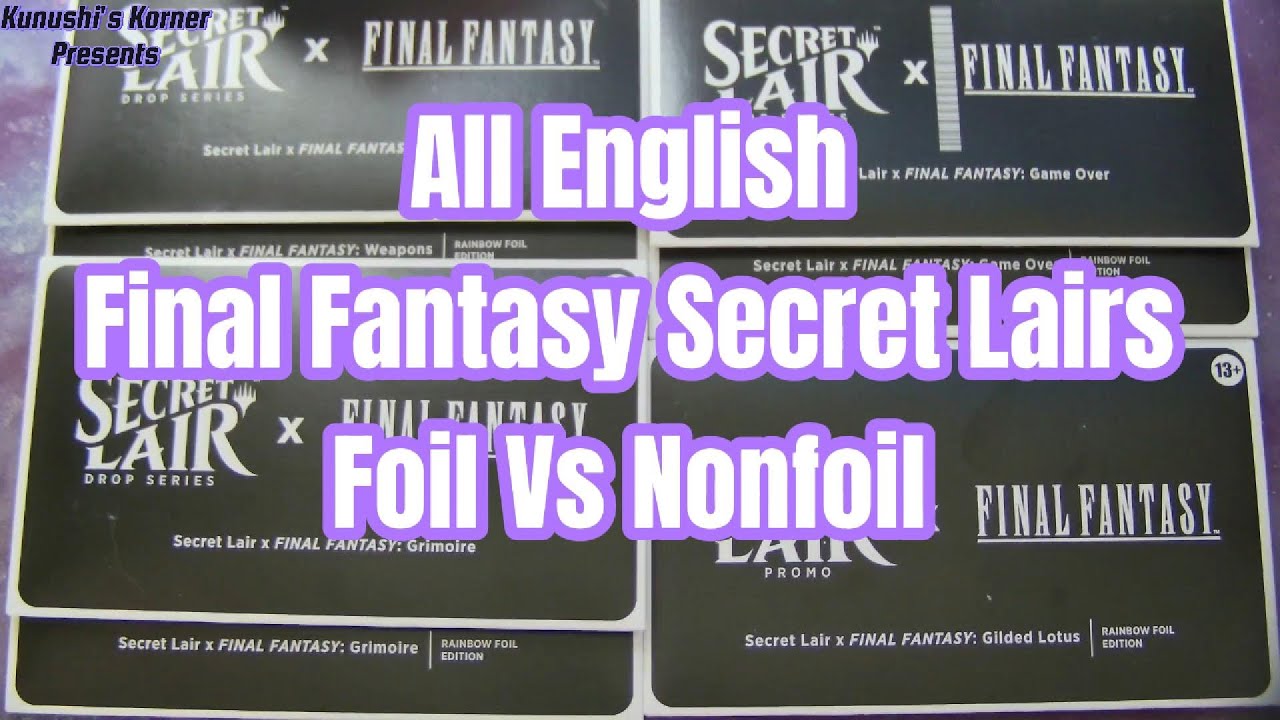 Final Fantasy Secret Lair Cards Look Gorgeous