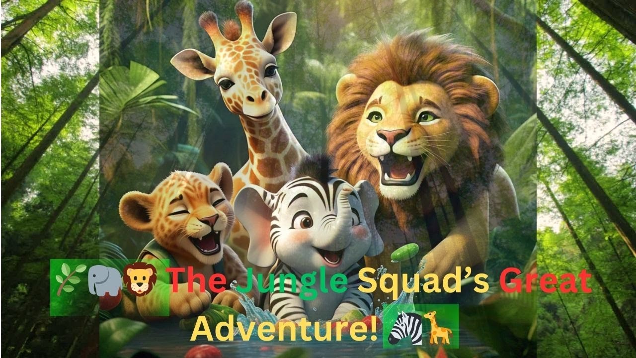 🌿🐘🦁 The Jungle Squad’s Great Adventure! 🦓🦒 | Fun Jungle Animal Story