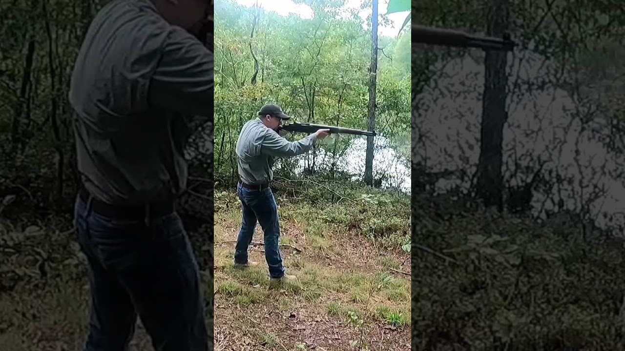 mix of fire arms at the range