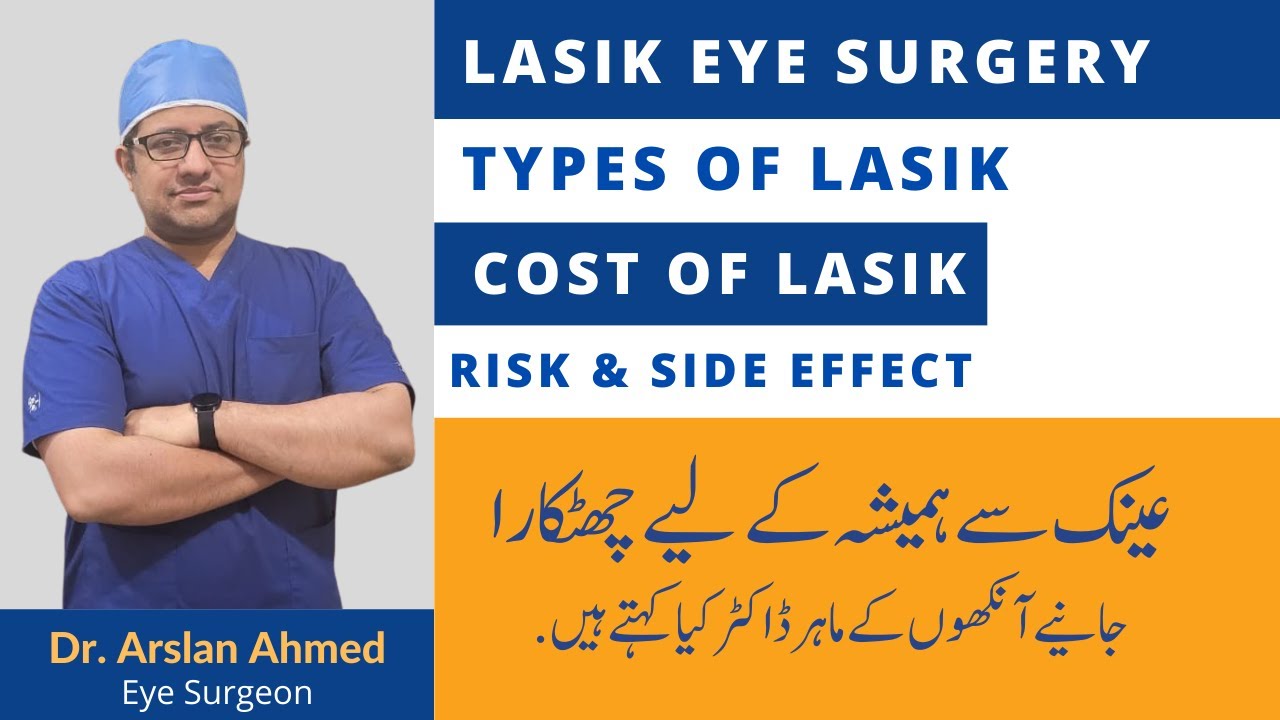 LASIK Surgery for Eyes | Cost of LASIK | Types of LASIK | Eye Expert Dr. Arslan in Lahore Pakistan.