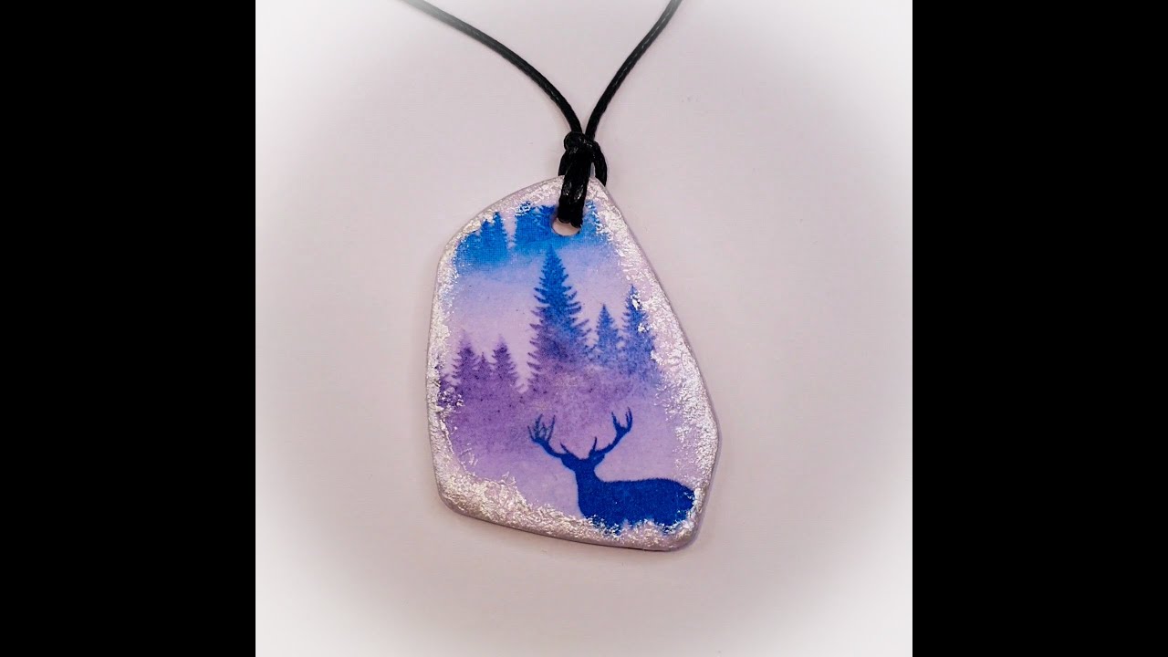 Napkin transfer technique, polymer clay