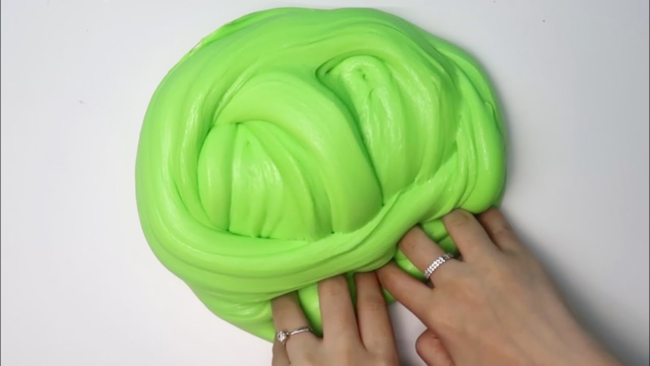 How To Make Giant Soft Fluffy Slime ♡ DIY Jumbo Stretchy Lemon Lime Slime! ASMR Slime!