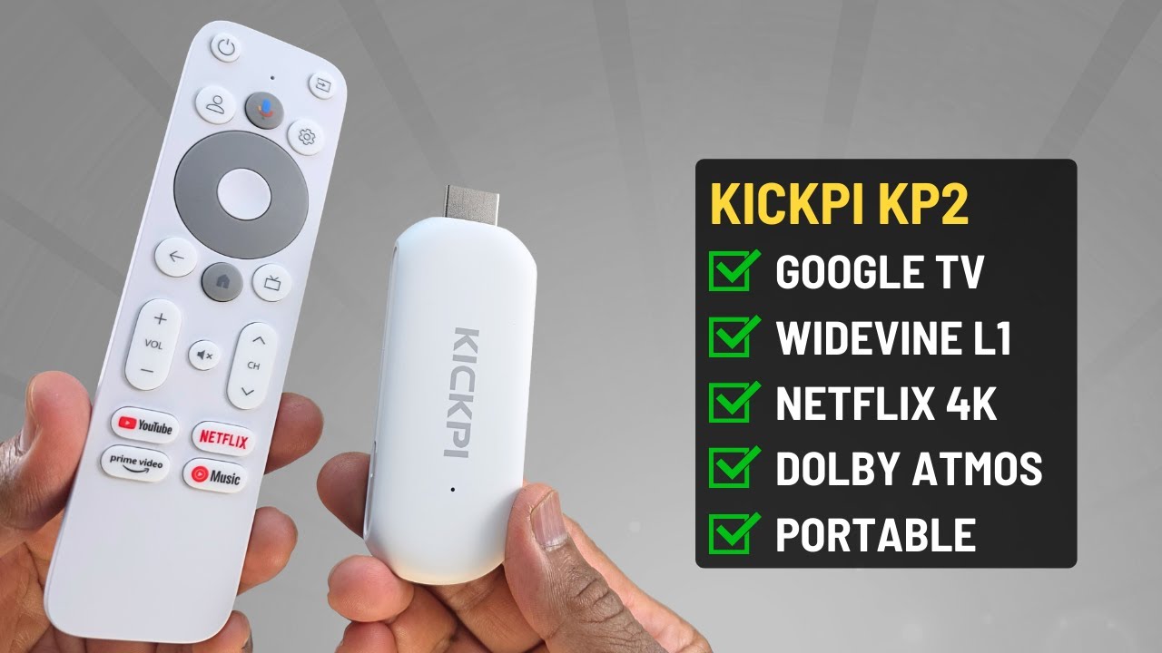 Обзор KICKPI KP2: Google TV Stick, который ПРЕВОСХОДИТ Firestick? (4K, игры и тест Netflix)