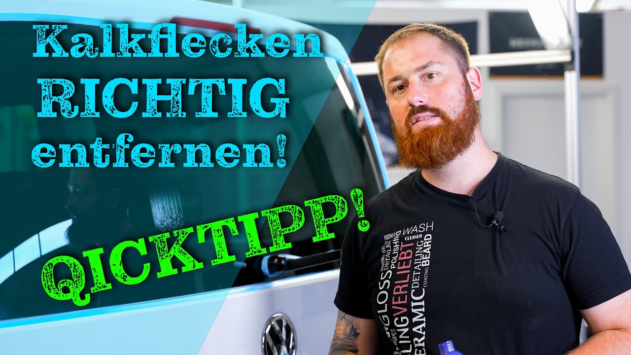 Intensive Wasserflecken! Eine Scheibe richtig reinigen und versiegeln // QUICKTIPP //