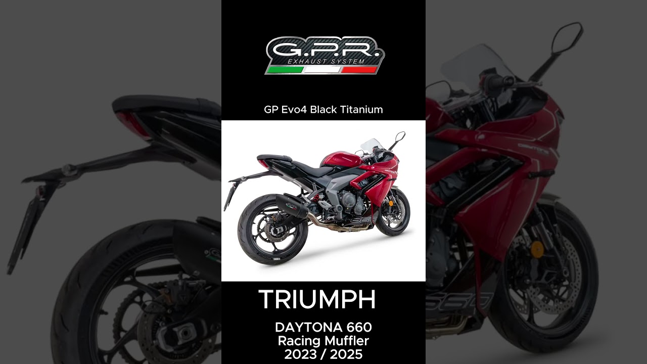GPR Exhaust System competition system! #daytona660 #triumphdaytona