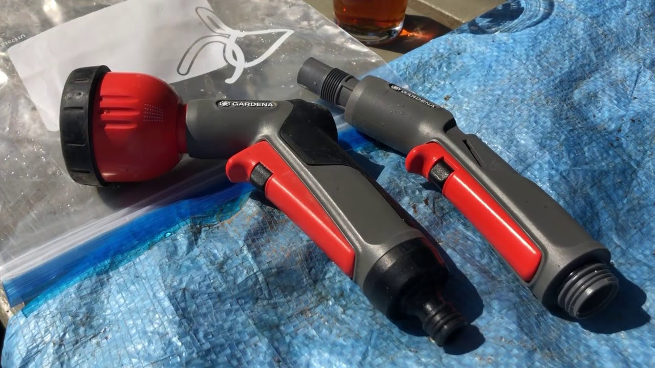 Gardena nozzle - frozen then leaking fix