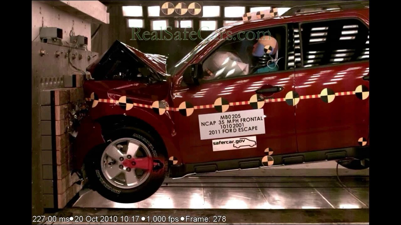 Ford Escape (2010-2012) Crash Tests (Side-Pole, Front, Side)