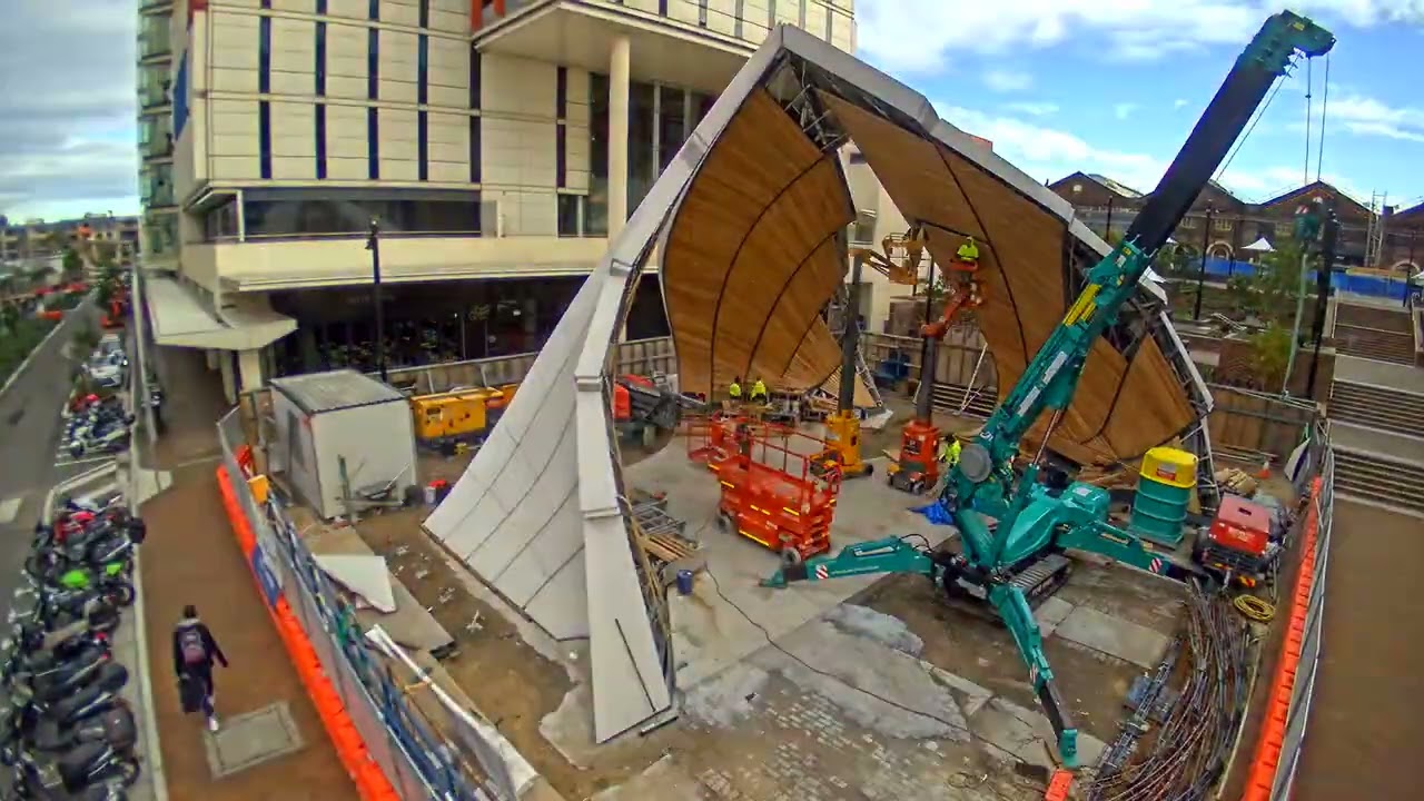 Interchange Pavilion &mdash; Full Construction Timelapse | South Eveleigh, Sydney
