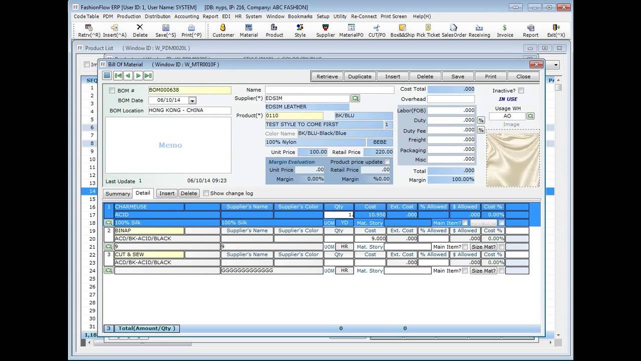 How to setup a BOM