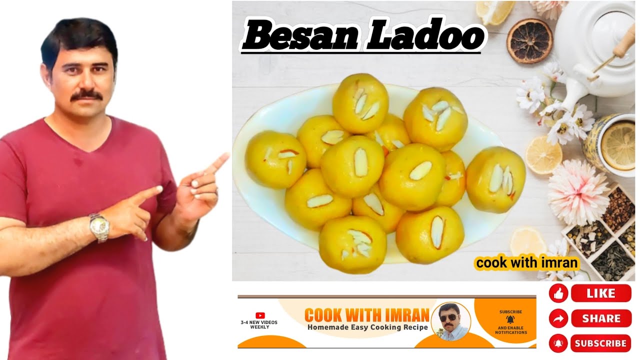 Besan ke  Ladoo recipe by cook with imran,