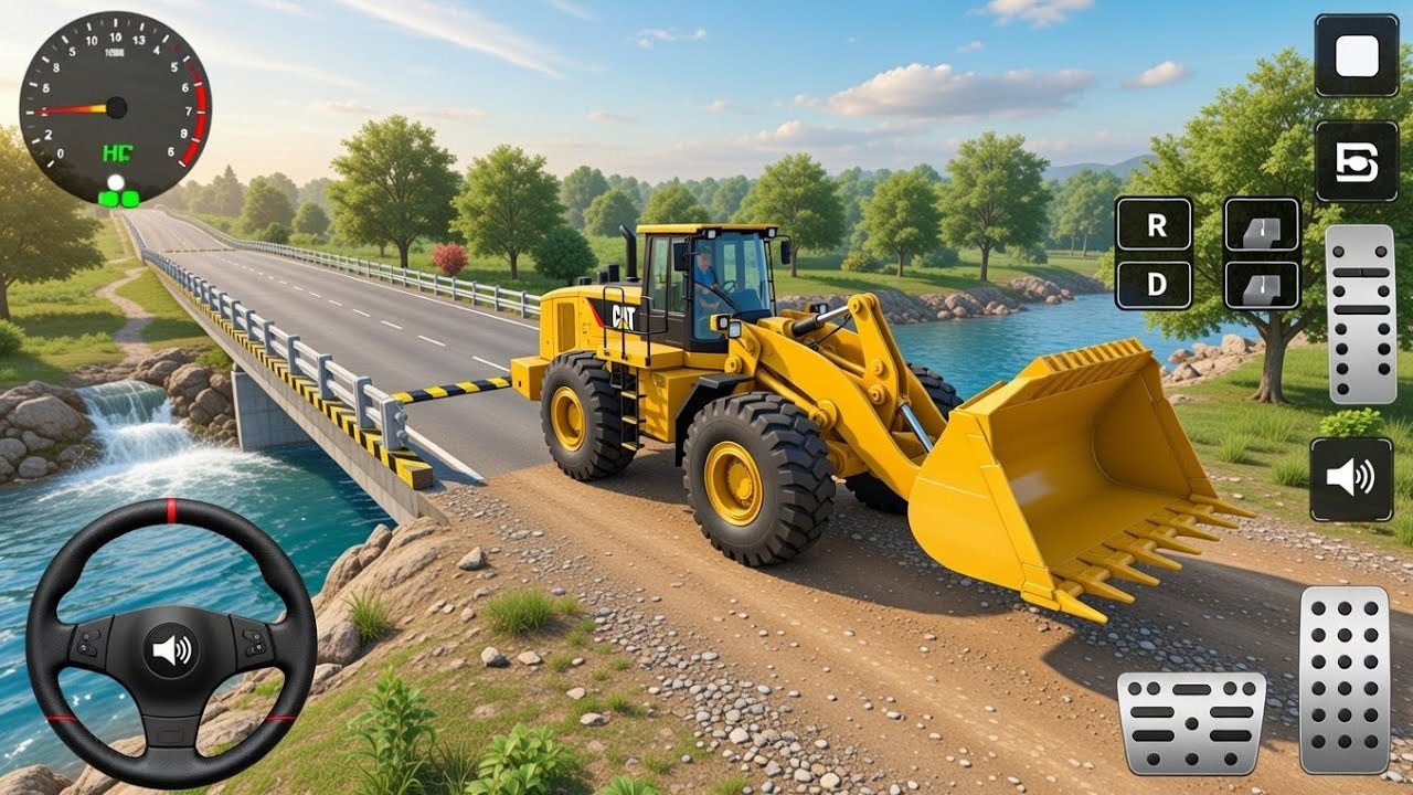 Caterpillar 992K Large Wheel Loader | Speed Breaker Offroad Gameplay 😱 | Bus Simulator Indonesia 
