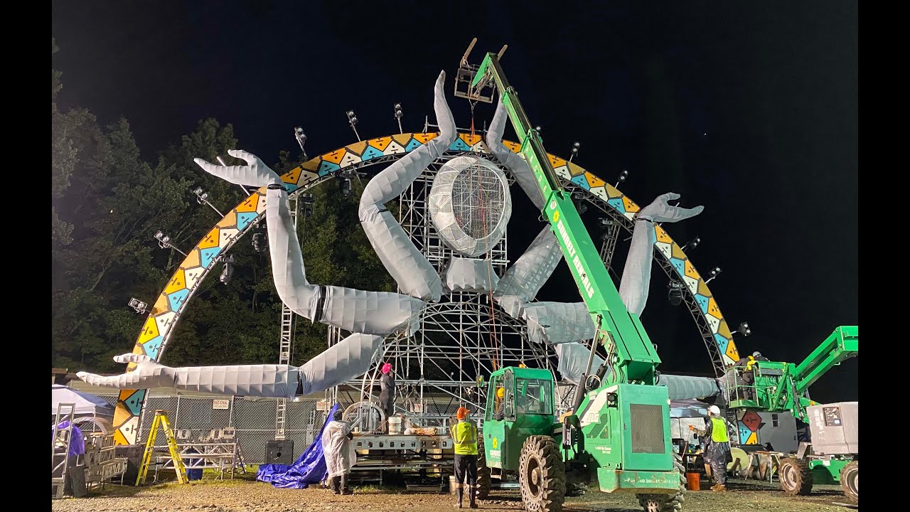 2021 Elements Festival Fire Stage by ARCH Production & Design NYC Inc