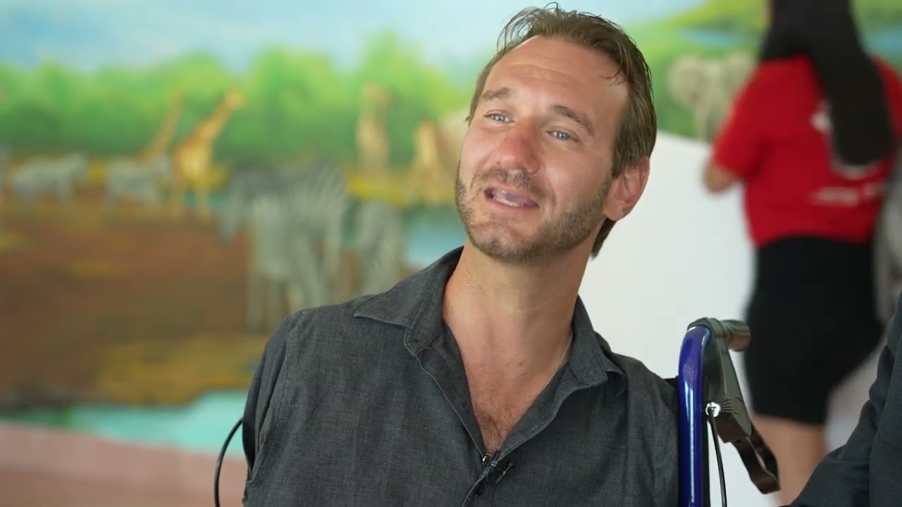Nick Vujicic visits The Shalva National Center