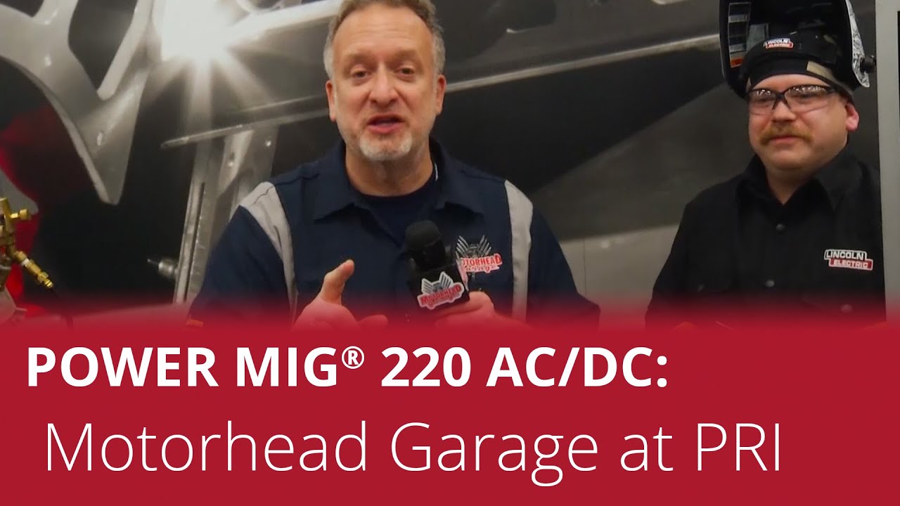 Spawarka AC/DC POWER MIG&reg; 220 w akcji w warsztacie Motorhead Garage na PRI