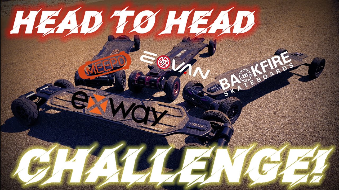 The 4-Way Verses! | Meepo, Exway, Eovan, and Backfire Boards!