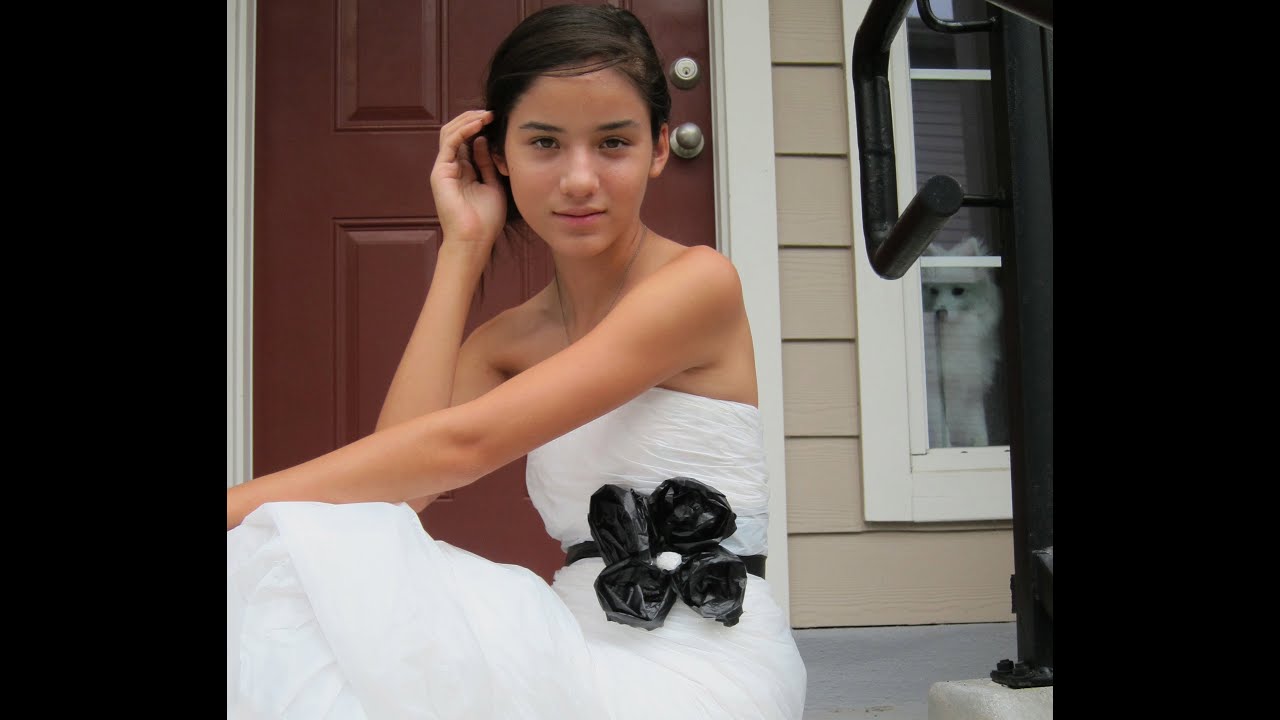 Trash Bag Wedding Dress!!?
