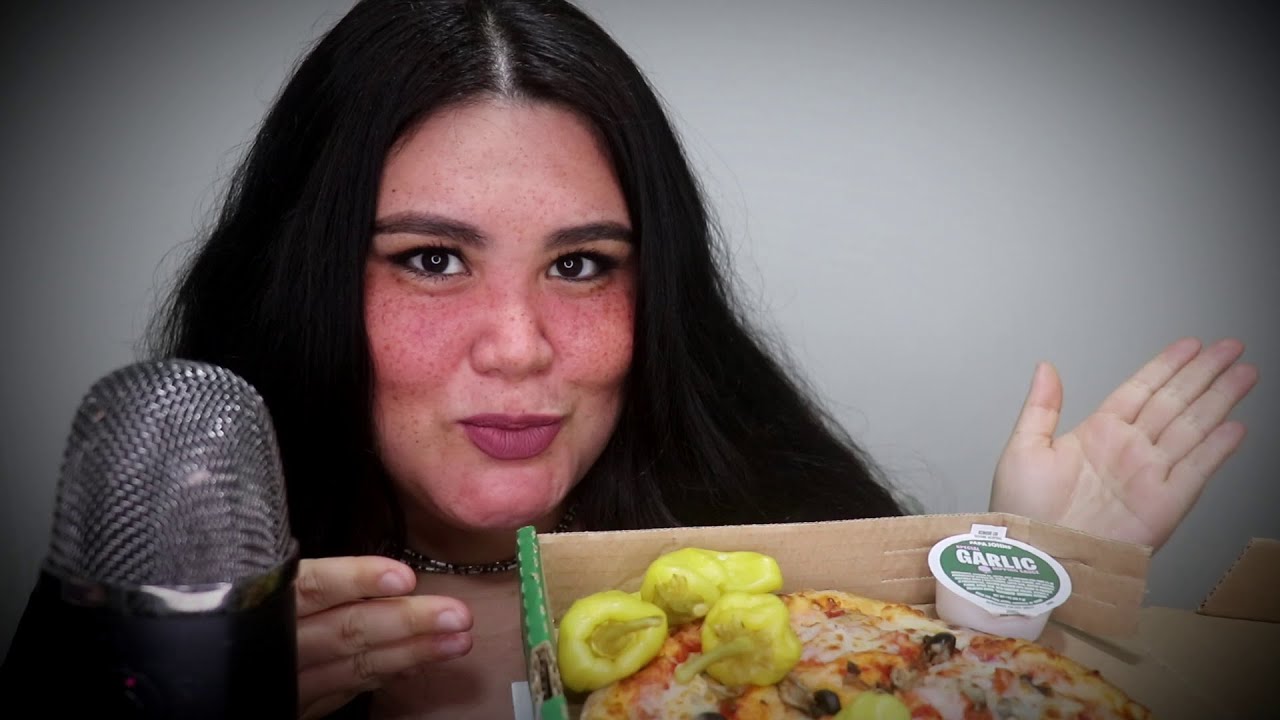 ★ASMR★ Mukbang Pícante (Pizza y muchos pepperoncinis)