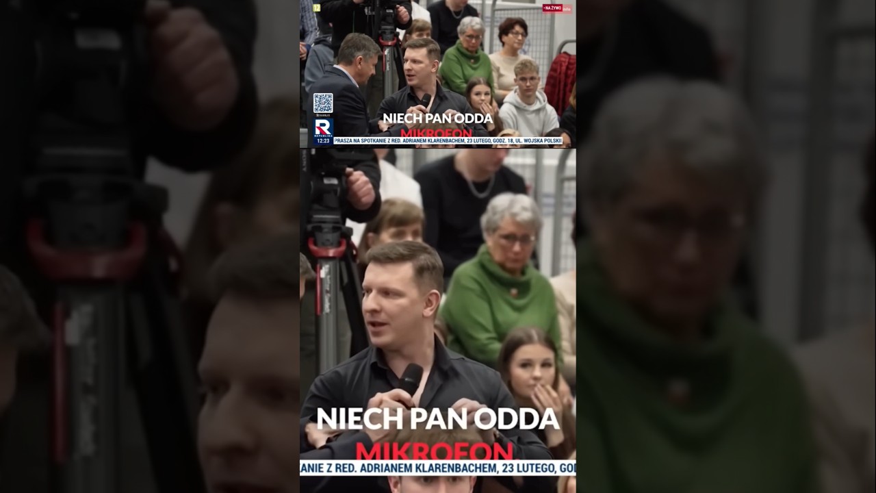 &bdquo;Niech pan odda ten mikrofon&rdquo;. Żurek odbiera mikrofon obywatelowi