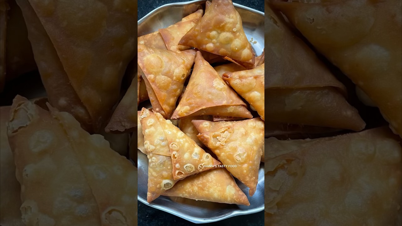 Street style crispy onion samosa😋 #shorts #trending #snacks #shortsviral #short #viralshort #2024